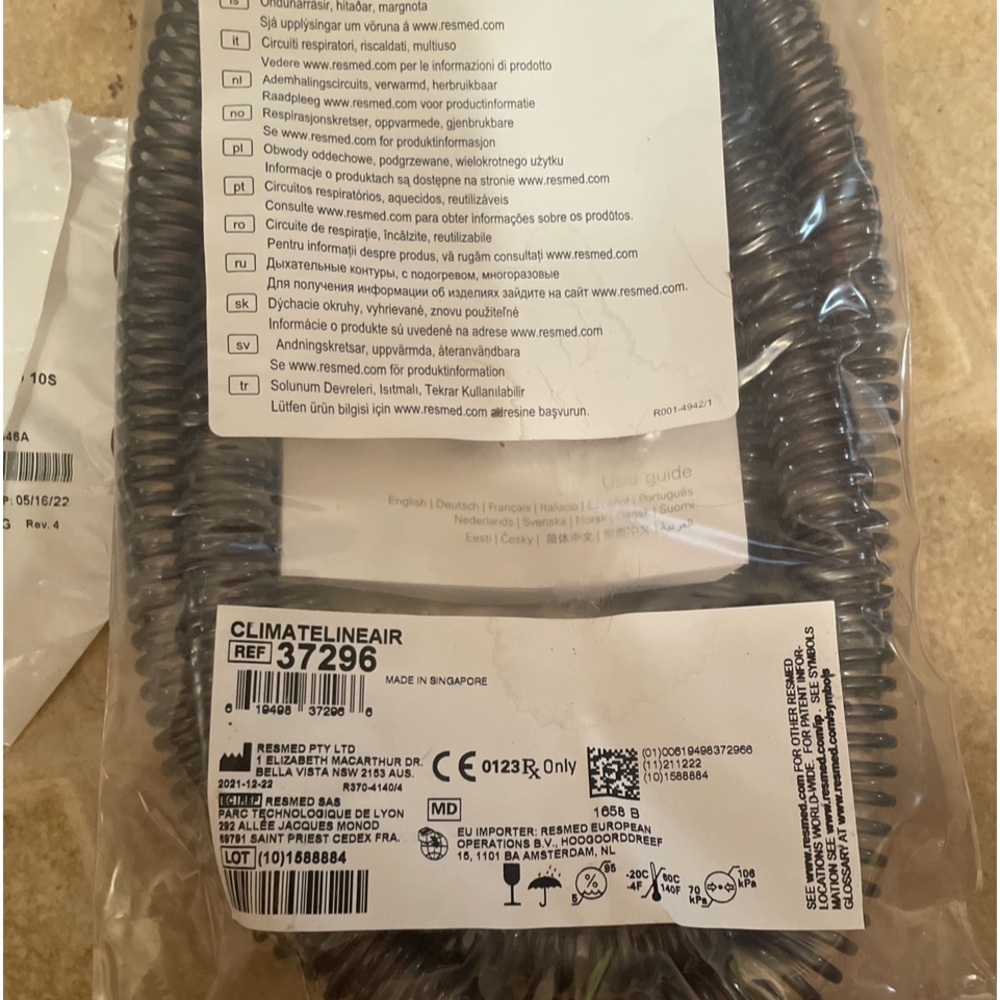 Res Med Climate Line Air 11 Ref 37296 TUBE HOSE NEW IN PACKAGE SEALED